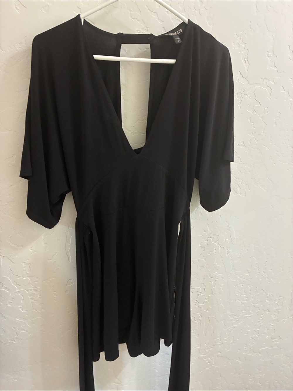 Express Black shorts Style Dress with V-Neck